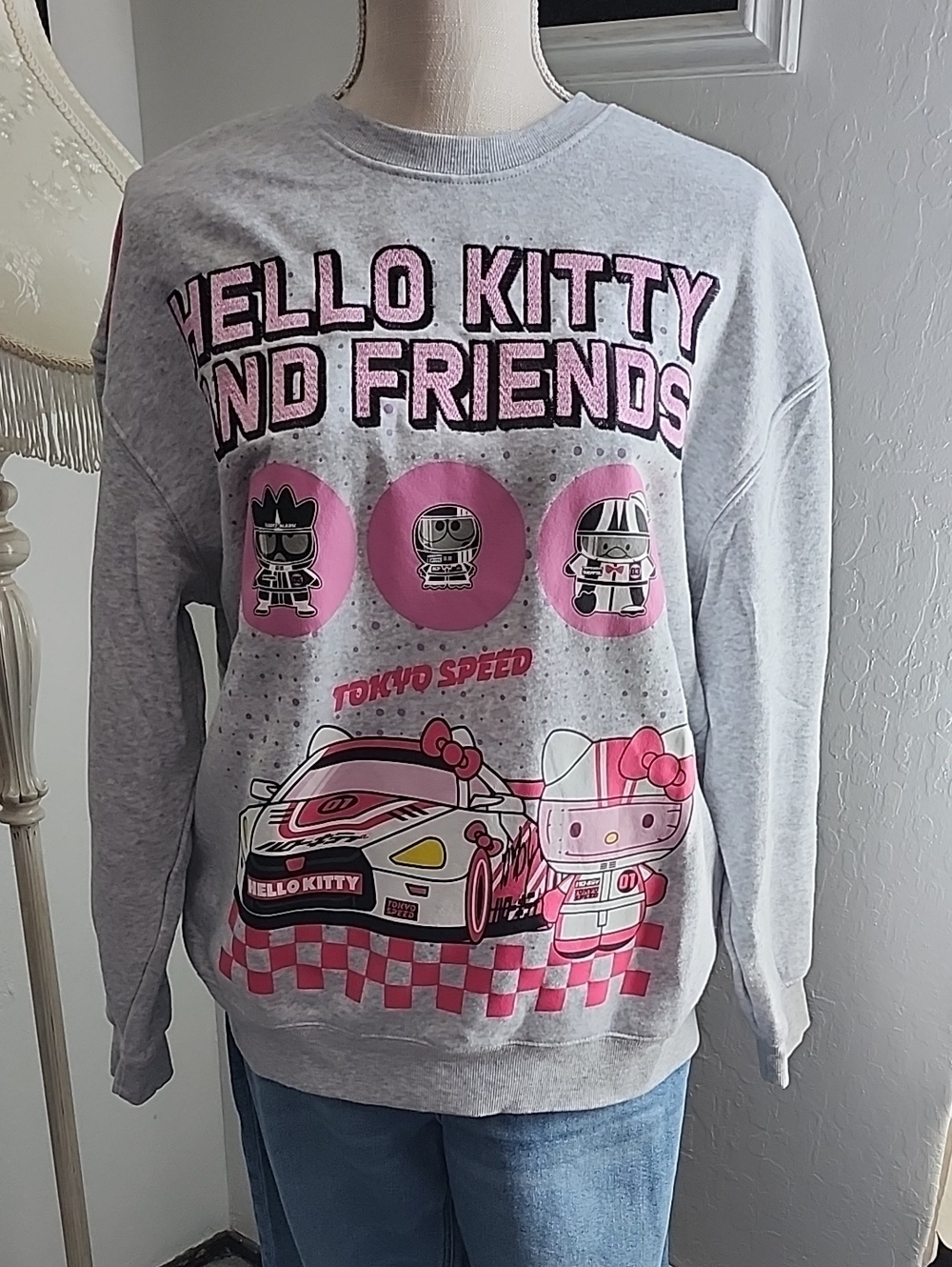 Hello Kitty And Friends Race Car Sweatshirt